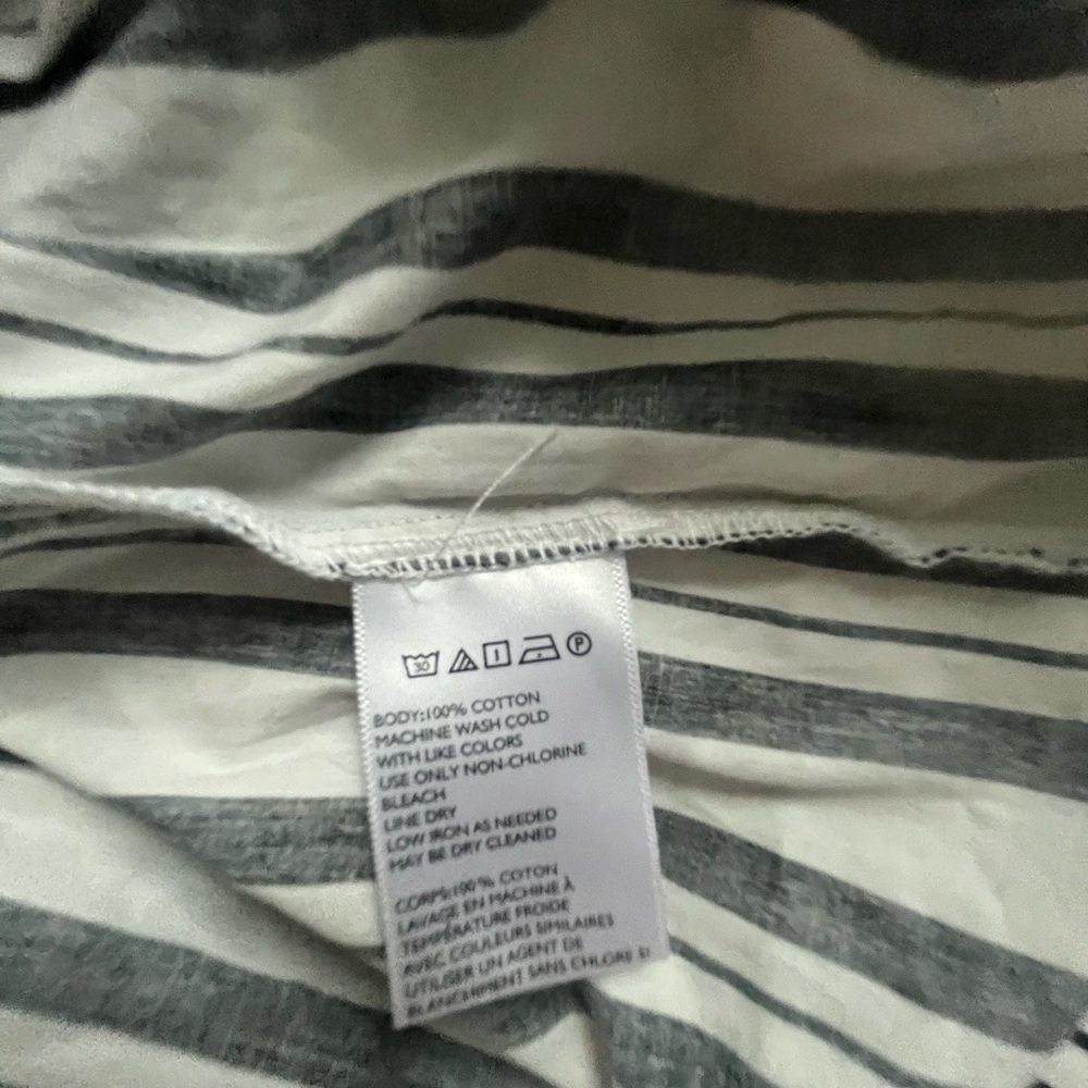Anthropologie Black and White Striped Mini Dress - Picture 8 of 9